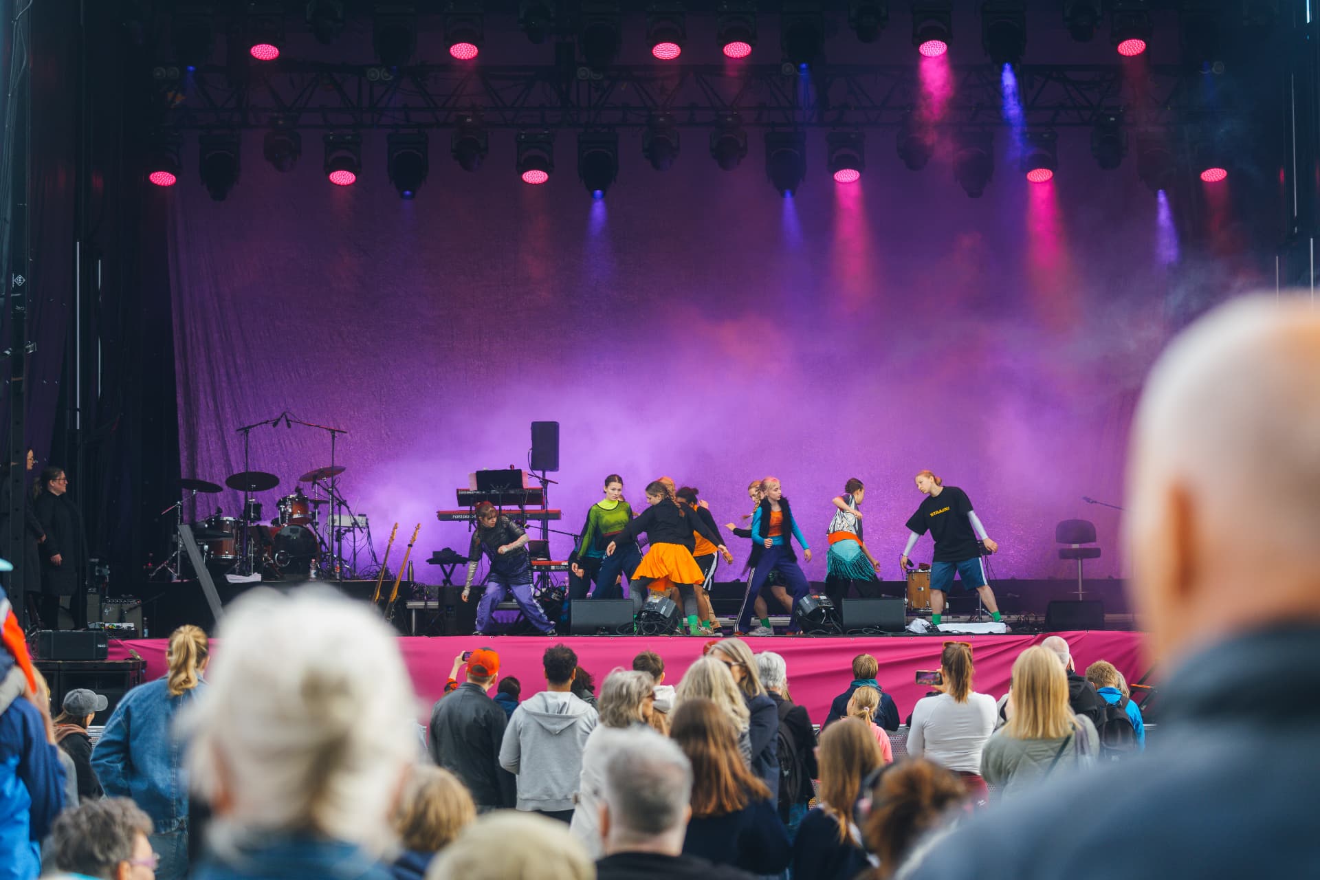 Dansframträdande inför publik