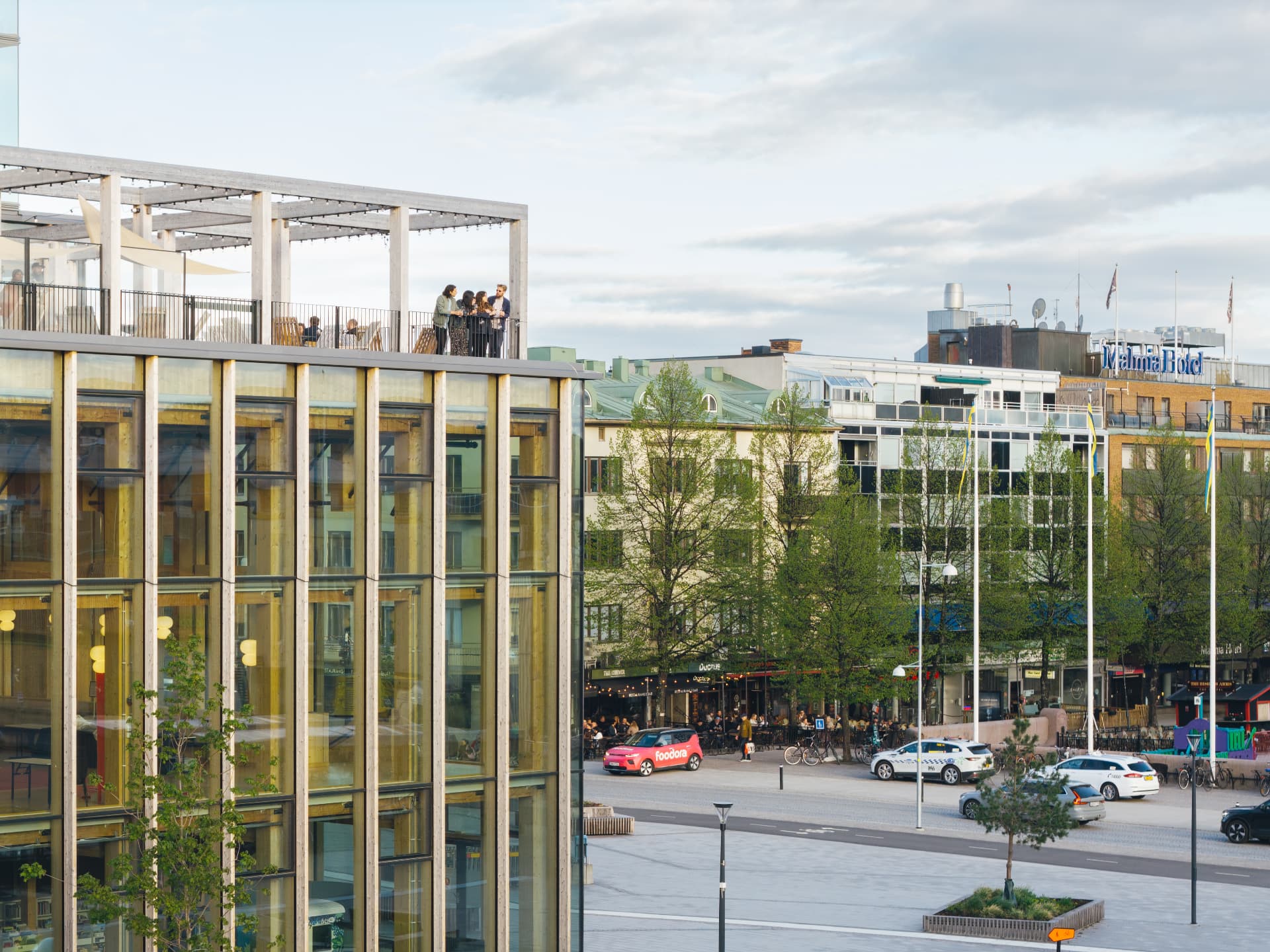 Träarkitektur och stadsliv i centrala Skellefteå